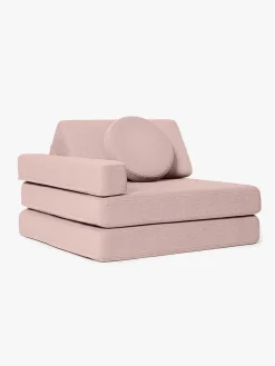 Shappy Play Bygbar Lænestol 80x80 cm, Soft Pink