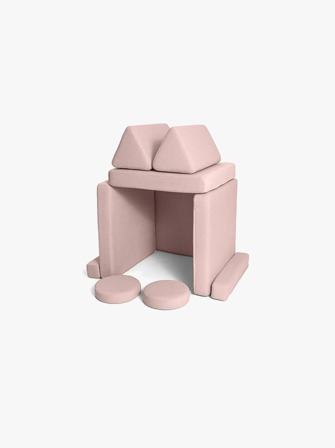 Shappy Play Bygbar Sofa 160x80 cm, Soft Pink