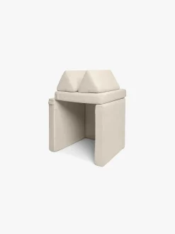 Shappy Play Bygbar Sofa 160x80 cm Kraftig Fløjl, Vanilla