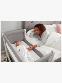Shnuggle Air Bedside Crib, Dove Grey