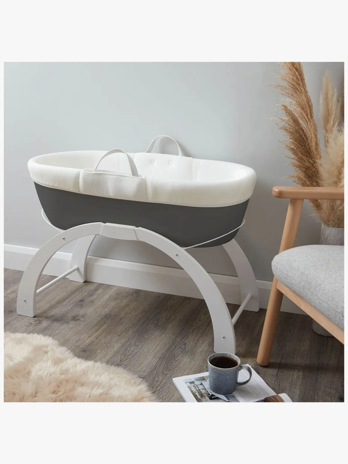 Shnuggle Dreami Moseskurv Sleep System, Slate Grey