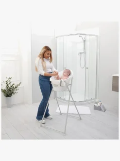 Shnuggle Sammenklappelig Stativ til Badekar Baby, White/Grey