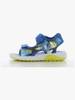Sonic Blinkende Sandaler, Blue/Neon Yellow
