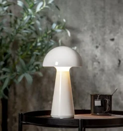 Star Trading Bordlampe Mushroom, Hvid