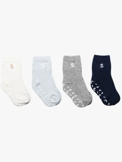 STUCKIES Strømper Anti-slip 4-pak, Wavy