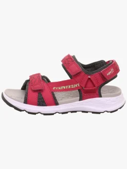 Superfit Criss Cross Sandaler, Rød/Grøn