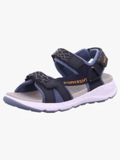 Superfit Criss Cross Sandaler, Blå/Orange