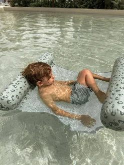 Swim Essentials Flydende Hængekøje 116 cm, Green Leopard