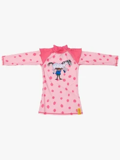 Swimpy UV-Trøje Pippi Langstrømpe, Pink