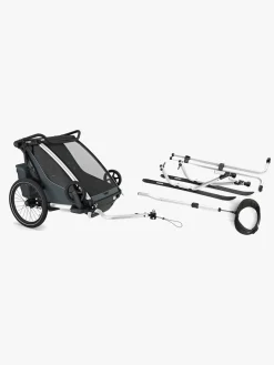Thule Chariot Cross 2 Cykelanhænger inkl. Skisæt, Dark Slate G3