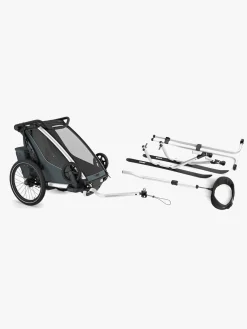 Thule Chariot Cross 1 Cykelanhænger inkl. Skisæt, Dark Slate G3