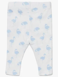 Tiny Treasure Lexi Leggings 2-pak, Blue/Flamingo