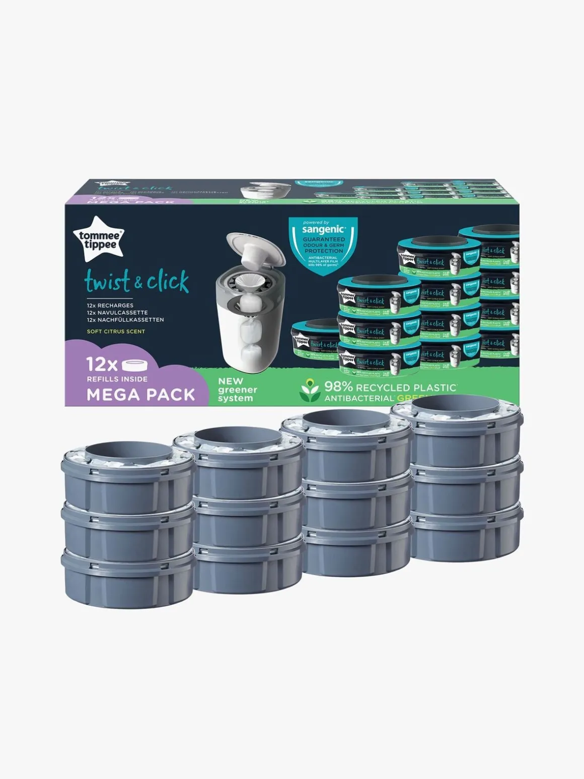 Tommee Tippee Twist & Click Refill 12-pak