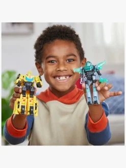 Transformers EarthSpark Cyber-Combiner Figursæt Bumblebee & Mo Malto