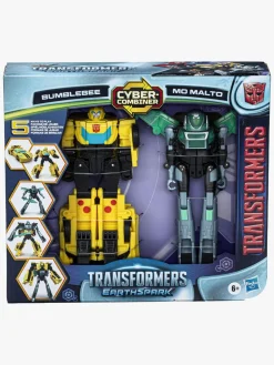 Transformers EarthSpark Cyber-Combiner Figursæt Bumblebee & Mo Malto