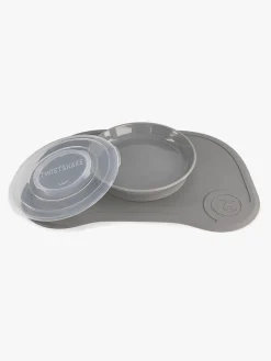 Twistshake Click-Mat Mini Tallerken & Underlag, Grå