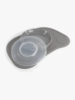 Twistshake Click-Mat Mini Tallerken & Underlag, Grå
