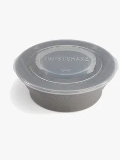 Twistshake Dyb Tallerken m. Låg, Grå