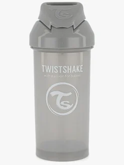 Twistshake Kop m. Sugerør 360 ml, Grå