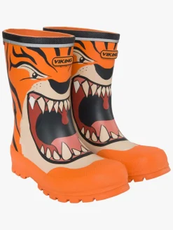 Viking Jolly Print Gummistøvler, Orange