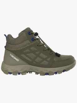 Viking Track Mid SL WP Sneakers, Olive