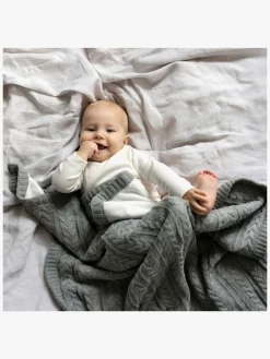 Vinter & Bloom Cotton Cuddly EKO Tæppe, Misty Grey