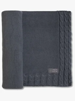 Vinter & Bloom Joy EKO Tæppe, Steel Grey