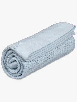 Vinter & Bloom Soft Grid Hæklet Babytæppe, True Blue