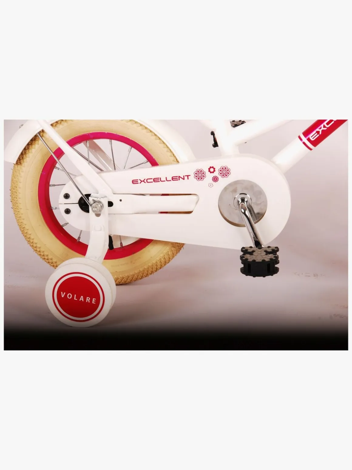 Volare Excellent Cykel 12 Tommer, Hvid
