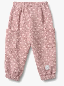 Wheat Suun Fleecebukser, Rosewood Dots