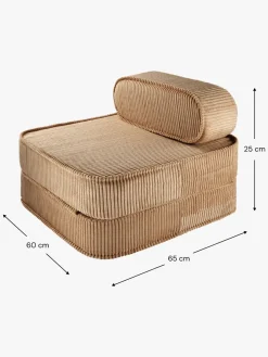 Wigiwama Flip Foldbar Stol 150x60 cm, Toffee
