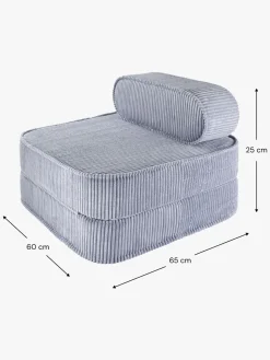 Wigiwama Flip Foldbar Stol 150x60 cm, Blueberry Blue