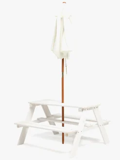 Woodlii Picnicbord m. Parasol, Hvid