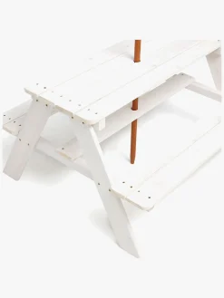 Woodlii Picnicbord m. Parasol, Hvid